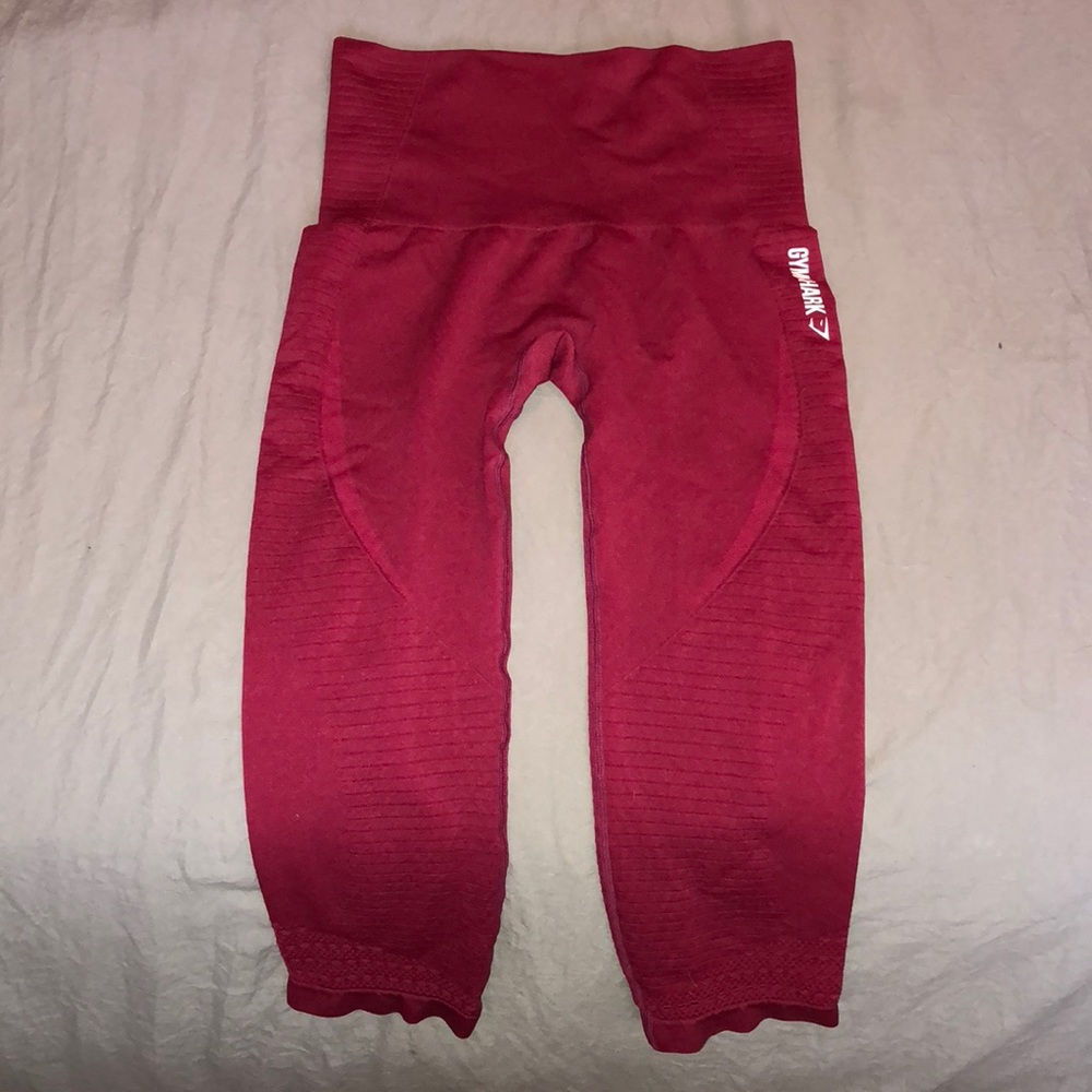 NWOT Maroon Gymshark Leggings